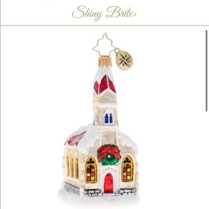Christopher Radco Snow Dusted Chapel 2020 ornament